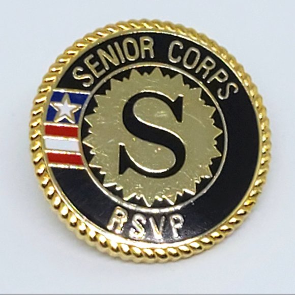 Senior Corps RSVP Lapel Pin Enamel Detail MARKED C. Sanders - Picture 5 of 9